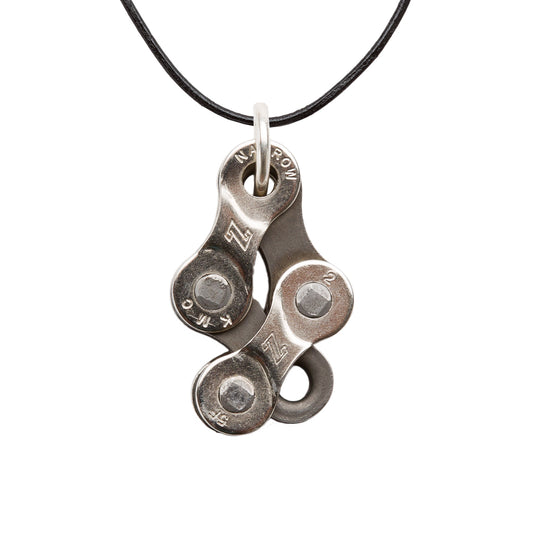 Bikeman Recycled Bike Chain Pendant Necklace - From Suzie’s