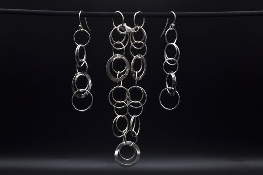 Silver Hoops Earrings